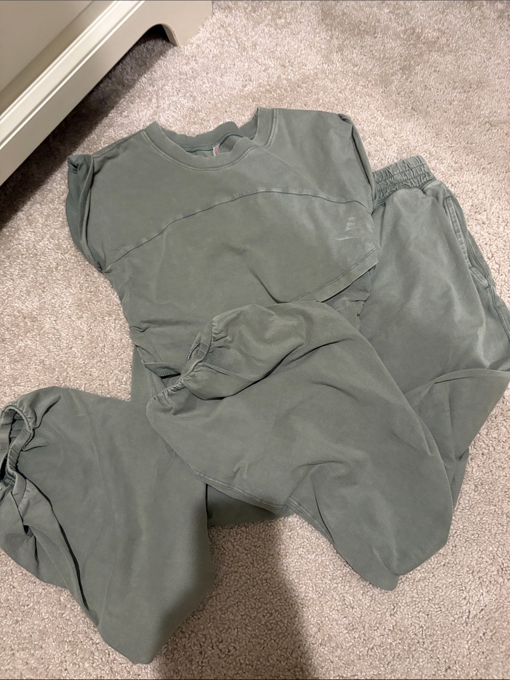 FP Movement by Free People Olive Green Sweatpants & Top Set